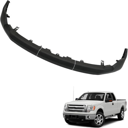 Findmall Primed Textured Front Upper Bumper Cover with Wheel Opening Molding Holes Replacement for 2009-2014 Ford F-150, FO1000644C, DL3Z-17D957-BPTM