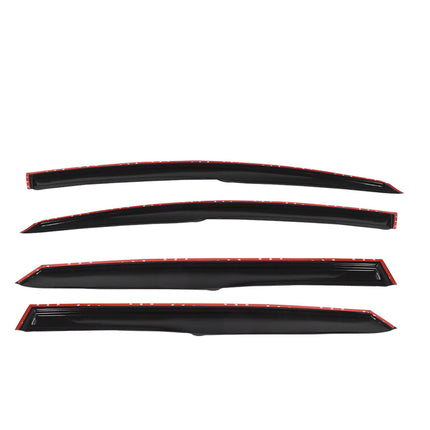 Findmall Window Visors Rain Guard Wind Vent Shade Deflector Replacement for 2013-2019 Nissan Sentra Sedan 4-Piece Set Black