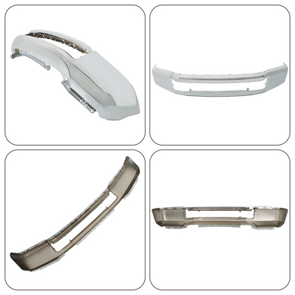 Findmall Chrome Steel Front Bumper Face Bar without Fog Light Holes Replacement for 2020-2022 Ford F-250 and F-350 Super Duty