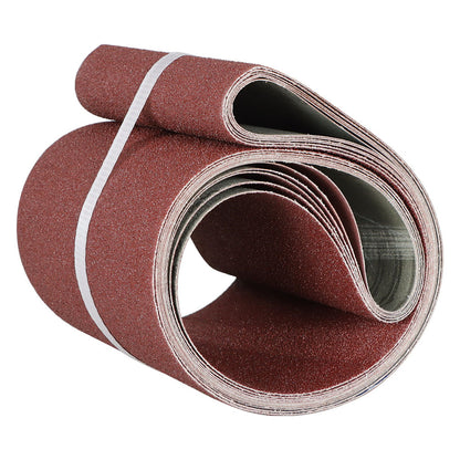 findmall 6Pcs 6 x 48 Inch Sanding Belts, 60 / 80 / 120 / 150 / 240 / 400 Grit Aluminum Oxide Abrasive Belts