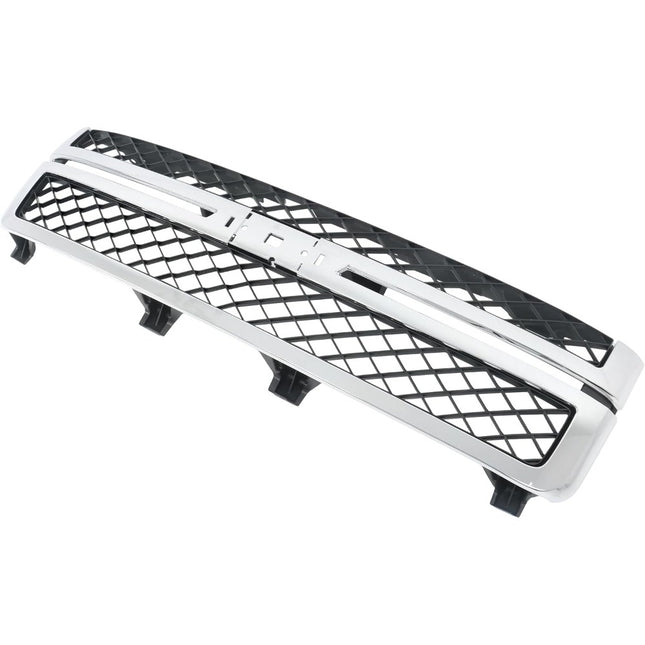 Findmall Black and Chrome Front Bumper Grille Replacement for Silverado 2500HD and 3500HD 2011-2014 20966058 GM1200639