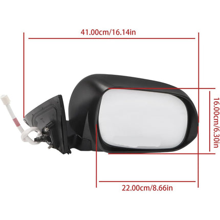 Findmall Power Side Rearview Mirror Heated Replacement for Highlander 2008-2013 Replacement for TO1321246 5-Pin Connector Right Side
