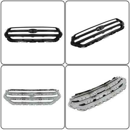 Findmall Front Grille Glossy Black Straight Trim Style Replacement for Escape 2017-2019 GJ5Z8200B GJ5Z8200C
