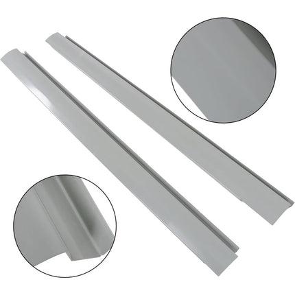Findmall Slip-On Rocker Panel Pair for 2006-2010 Volkswagen Jetta, Silver