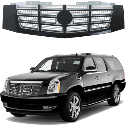 Findmall Front Grille with Chrome Insert Replacement for Escalade, Escalade ESV and EXT 2007-2014 GM1200619