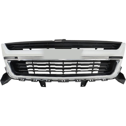 Findmall Black and Chrome Front Upper Bumper Grille Replacement for Colorado 2015-2020