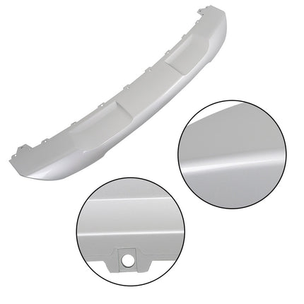 Findmall Front Bumper Lower Valance for 2016‑2017 Ford Explorer, Glossy Silver Plastic, Replacement for FB5Z8419APTM and FO1095262