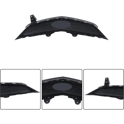 Findmall 2-Piece Glossy Gray Front Upper and Lower Grille Molding Trim Set Replacement for Bolt EV 2017-2021 42576622 42729655