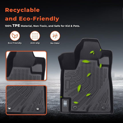 Findmall 7PCS Floor Mats Cargo Liner Replacement for Highlander 2008-2013