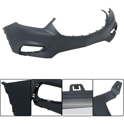 Findmall Front Bumper Cover with Fog Light Holes without Parking Sensor Holes Replacement for 2017-2021 Buick Encore, GM1014128