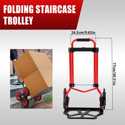 Findmall Stair Climber Hand Truck Dolly Black 330 lb Carbon Steel Stair Climbing Hand Truck