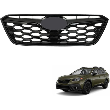 Findmall Front Upper Honeycomb Grille for 2020-2022 Subaru Outback, Black