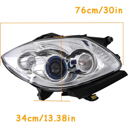 Findmall Passenger Side Headlights Assembly HID w/o AFS Replacement for Enclave 2008-2012 Housing Chrome Lamp RH 1PC 19351935
