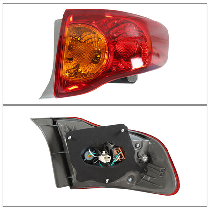 Findmall Outer Tail Light Assembly for 2009-2010 Toyota Corolla, Left, Right or Pair