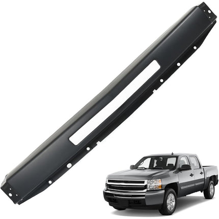 Findmall Front Bumper Face Bar for 2007‑2011 Chevrolet Silverado 1500, Black Steel with Vent Hole, Replacement for GM1002828