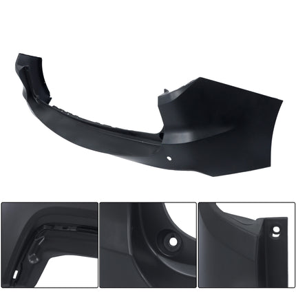 Findmall Rear Upper Bumper Cover for 2016-2018 Acura RDX, Sensor Holes, Primed