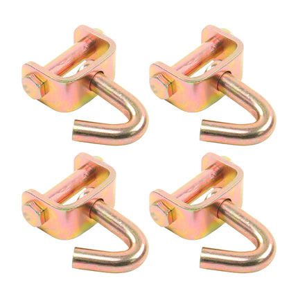 Findmall Swivel J-Hooks for 2 Inch Ratchet Straps, Heavy Duty Steel Rotating J Hooks 3333 Lbs Working Load for Truck Trailer Cargo Securing