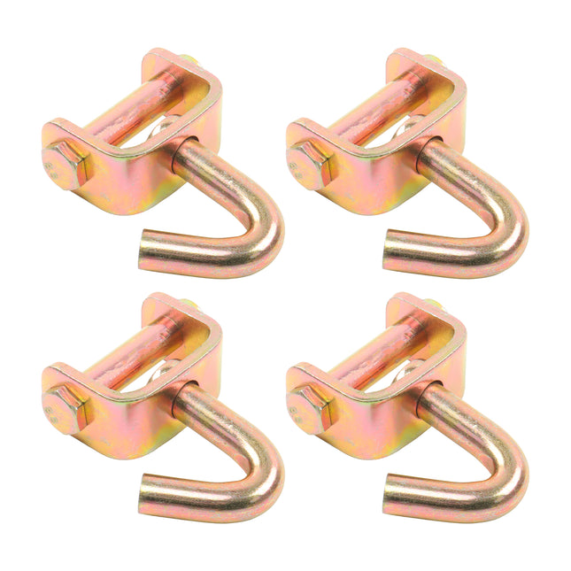 Findmall Swivel J-Hooks for 2 Inch Ratchet Straps, Heavy Duty Steel Rotating J Hooks 3333 Lbs Working Load for Truck Trailer Cargo Securing