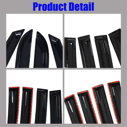 Findmall Side Window Visors Rain Guard Wind Vent Shade Deflector Replacement for 1996-2002 Toyota 4runner 3rd Generation