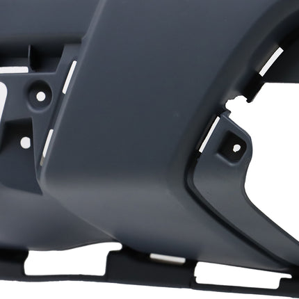 Findmall Black Front Bumper Cover without Sensor Holes Replacement for 2018-2019 Ford EcoSport
