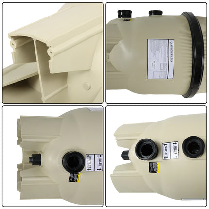 Findmall 160301 Pool Filter Pump Cartridge Replacement for EC-160301 420 sq. ft. Cartridge Pool Filter