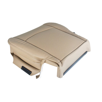 Findmall Driver Bottom Perforated Leather Seat Cover Tan Replacement for 2009-2012 Ram