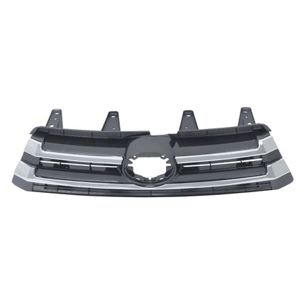 Findmall Front Upper Grille for 2017-2019 Toyota Highlander, Black and Silver