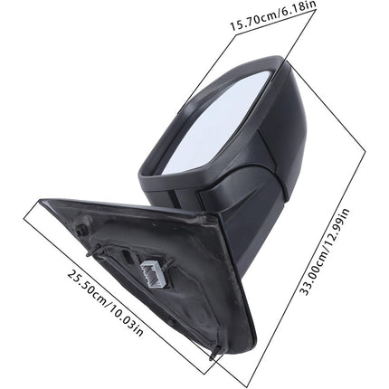Findmall Power Heated Mirror Passenger Right Side Replacement for Maverick 2022-2024 Replacement for NZ6Z17682K Textured Black w/Blind Spot Detection Electric 5-Pin