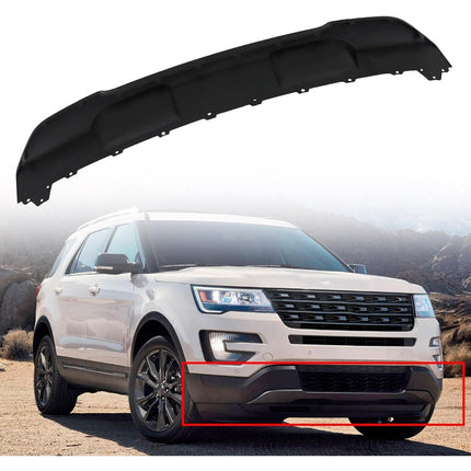 Findmall Front Bumper Lower Valance for 2016‑2017 Ford Explorer, Black Plastic, Replacement for FO1095262 and FB5Z8419APTM