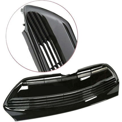 Findmall Front Upper and Lower Grille Set for 2017-2019 Toyota Corolla L LE XLE, Gloss Black