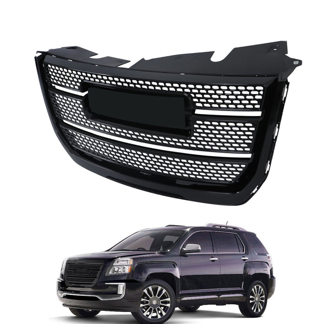 Findmall Glossy Black Mesh Front Upper Bumper Grille Replacement for Terrain Denali 2016-2017