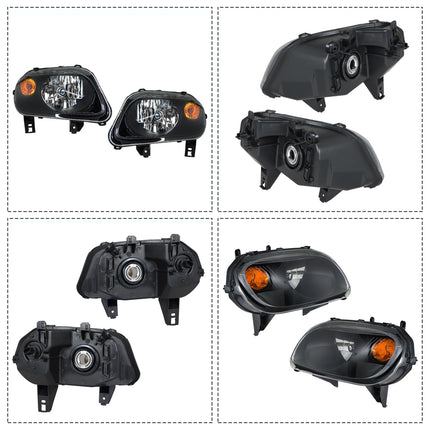 Findmall Headlights Assembly Halogen Replacement for HHR 2006-2011 Driver Side and Passenger Side GM2502262 GM2503262