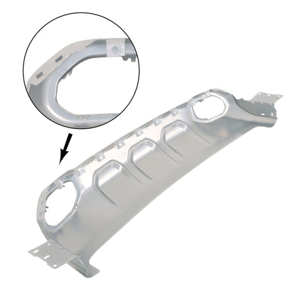 Findmall Front Bumper Face Bars for 2019‑2024 Ram 1500, Steel Silver