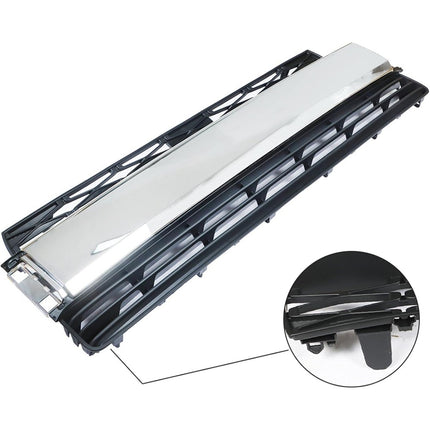 Findmall Front Lower Bumper Grille for 2014-2020 Toyota 4Runner Limited, Black with Chrome Trim