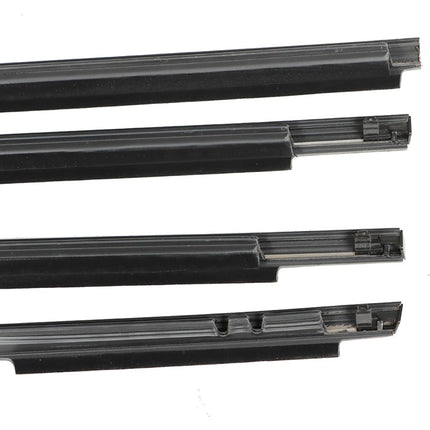 Findmall Black Window Weatherstrip Seal Kit for 2009-2012 Toyota Corolla, 4-Piece