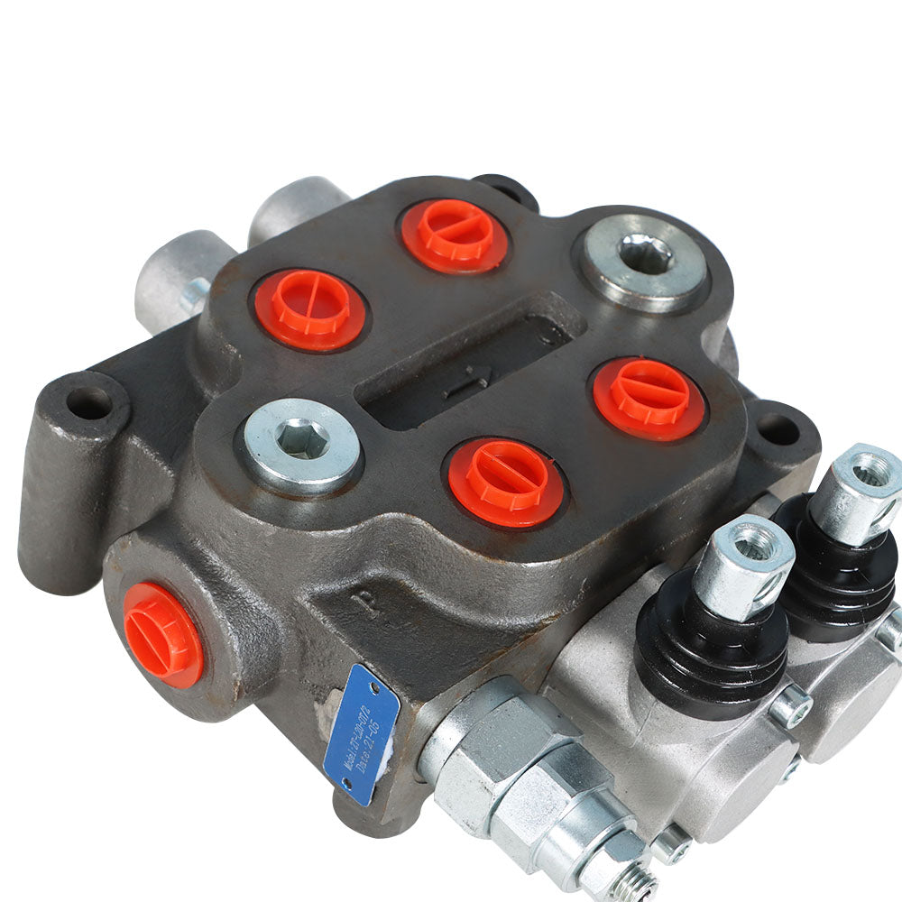 findmall 25 GPM Hydraulic Directional Control Valve 2 Spool Double Acting Hydraulic Valve