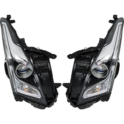 Findmall Headlight Headlamp Assembly Halogen Driver and Passenger Side Replacement for ATS 2013 2014 2015 2016 2017 2018 Replacement for GM2502384 GM2503384 Left LH Right RH