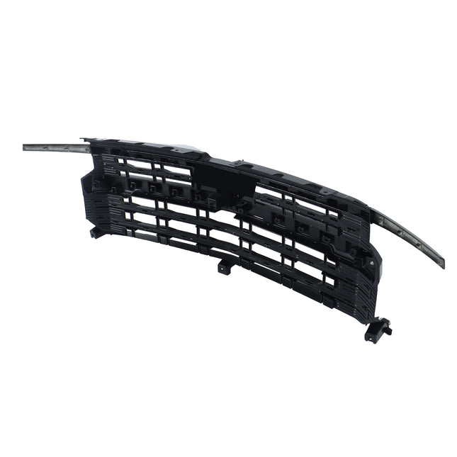 Findmall Glossy Black Front Upper Bumper Grille Replacement for Silverado 2022-2024