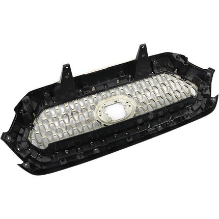 Findmall Front Upper Mesh Grille for 2016-2021 Toyota Tacoma, Gloss Black with Chrome Trim