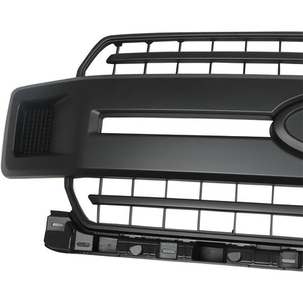 Findmall Front Bumper Hood Grille Upper Matte Black Mesh Replacement for F-150 2018-2020 JL3Z-8200-AB