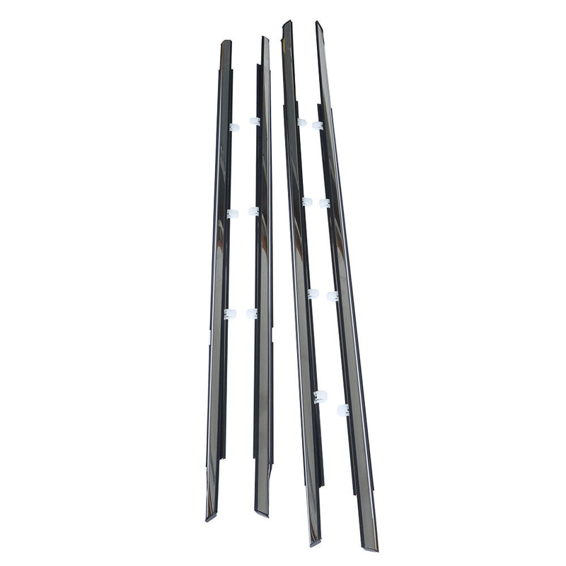 Findmall Chrome Window Weatherstrip Molding Kit for 2008-2012 Honda Accord Sedan, 4-Piece