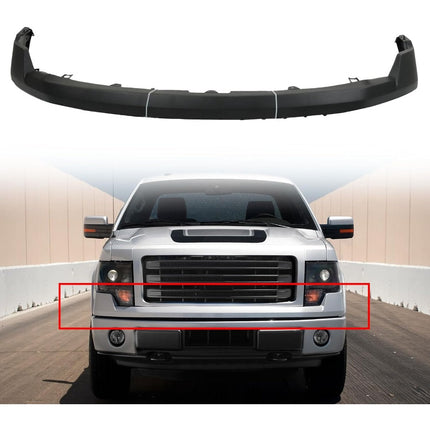 Findmall Primed Textured Front Upper Bumper Cover with Wheel Opening Molding Holes Replacement for 2009-2014 Ford F-150, FO1000644C, DL3Z-17D957-BPTM