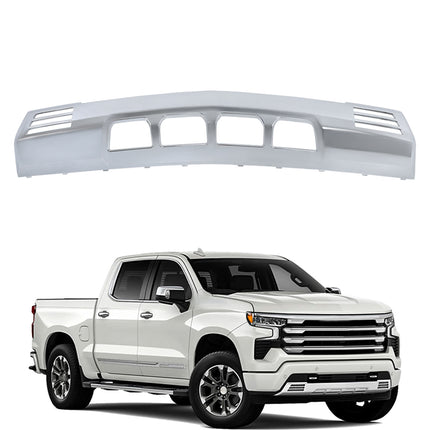 Findmall Front Bumper Lower Valance Skid Plate Chrome Plastic for 2022‑2023 Chevrolet Silverado 1500 Front, Replaces 84878992