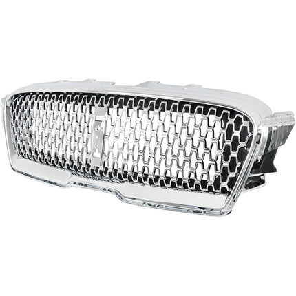 Findmall Front Upper Honeycomb Grille for 2017-2019 Lincoln MKZ, Chrome