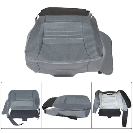 Findmall Front Driver Bottom Cloth Seat Cover Gray Replacement for 2006-2009 Ram 2500 3500