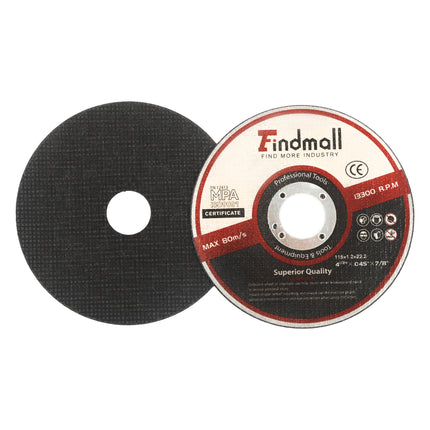 Findmall 4.5 Inch (115mm) Cut Off Wheel 50/55/100/200 Pack, 3/64" Ultra Thin Metal Cutting Disc, Aluminum Oxide Abrasive Wheel for Steel & Stainless Steel, 7/8" Arbor Angle Grinder