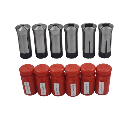 5C Square Collet 6 PC Set 1/4",5/16",3/8",1/2",5/8",3/4"