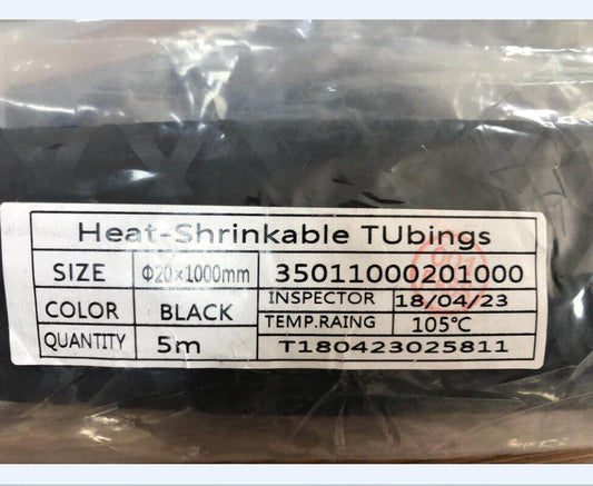 eTekGo X-Tube Heat Shrink Wrap Tubing 39"&64" Lengths for Rod Grips-5 Color 14 Sizes (Black, Diamter：20mm; Length：39)