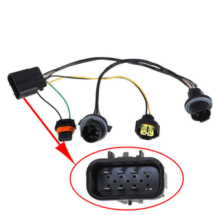 Findmall Headlight Wiring Harness Replacement for 2007-13 Silverado 2500 HD 15841609 25962806