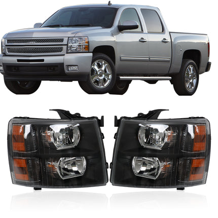 Findmall Headlight Assembly Replacement for Silverado Left LH Right RH